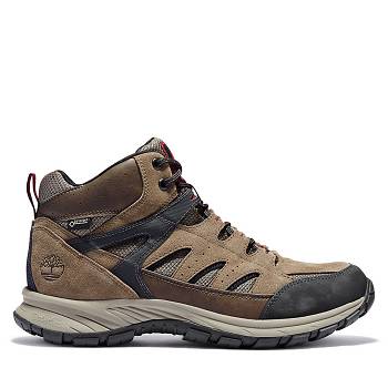 Timberland Sadler Pass Mid - Hnede Nepremokave Topanky Panske, TB0395G